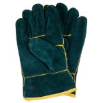 - Leather Welding Glove Cuff Grey green 2
