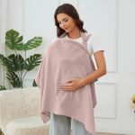Muslin Nursing Cover For Baby Breastfeeding Breathable 100% Cotton Breastfeeding Cover With Rigid Hoop For Mother Nursing Apron