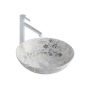 Counter Top Ceramic Basin / Table Top - Azalea - Gloss White Art