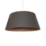 Satin Fabric Pendant Light Grey