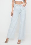 Sissy Boy Millennial: Wide Leg Foil Jeans - Light Vintage