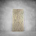 Laser Cut Screen - Design 046 - 2000 X 1000 X 20 Matt Gold Indoor