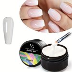 Builder Gel For Nail Extensions Clear & Pink Nude Long Lasting Nail Art Design & Tips Professional Salon Quality Nail Builder Ge