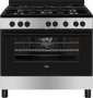 AEG CKB901A4BM Gas Electric Stainless Steel Free-standing Cooker 90CM Black Enamel