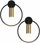 Elvi Wall Light Black & Gold
