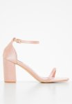 Madison Adriana Ankle Tie Block Heel - Blush
