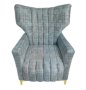 Designer Concepts Altagracia Elephant Wingback Chair - Blue