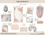 Cot Duvet Bedding Floral Rosarium Set