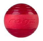 Rogz Squeekz Dog'squeak Ball - Red - Medium 64MM