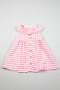 Pre Girls Check Babydoll Dress - Peach/ White - 2 - 3
