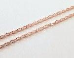 Rose Gold Iron Cable Chain 3X2X0.5MM 1M