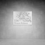 House Number D23 - 1000 X 750 Matt White Warm White