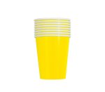Party Cup 250ML Neon Yellow 8CT