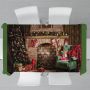 Christmas Fireplace Rectangle Tablecloth