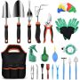 21 Pieces Garden Tools Set Stainless Steel Gardening Tools Set Gardening Gifts