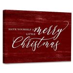 Wodmis Christmas Wall Decor Framed Canvas Wall Art Wall Art For Living Room Merry Christmas Sign Canvas Wall Art Home Decoration