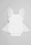 PoP Candy Frill Dress - White