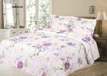 Simon Baker Printed Quilted Bed Spread Hibiscus Various Sizes - King - 270CM X 270CM + 2 Pillowcases 50CM X 70CM + 5CM