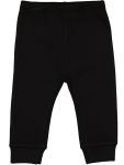 Black Ribbed Trackpants - 0 3 Mths Black