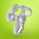 Sports Fans' Premium Keyrings Golf Soccer Rugby Styles - Soccer Ball And Boot