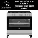 Defy Multifunction 5 Burner Gas Electric Range Cooker - 90CM DGS902