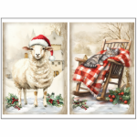 Tear Resistant Deco Print Country Christmas