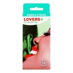 Lovers+ Condoms Ribbed And Studded 12 Pack