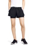 Women's Ua Play Up 2-IN-1 Shorts - Black XS