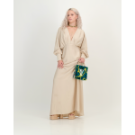 Formal Satin Dress In Hummus - S
