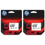 HP 652 Tri-colour Only Ink Bundle 2X Tri-colour Ink Cartridges