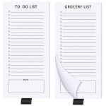 Sinmoe 2 Pcs Magnetic Notepad For Refrigerator Grocery List Magnet Notepad Fun Memo Note Pad Fridge To Do List With Pen Holder F