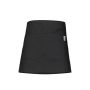 Black Waiter Short Waist Apron With Pocket - Hospitality Use