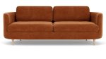 Elinor 3 Seater Moss Rust Oak Legs - Moss Rust