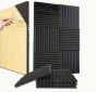Echo-less Self-adhesive Acoustic Foam Wedge Panels 2.5CM 12 Pack