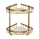 B Series - Brushed Gold Corner Shelf