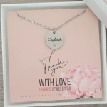 TG3 - Personalized Teacher's Gift Necklace Stainless Steel 45CM Chain Ready In 3 Days