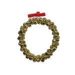Iron Wreath With Bells Set Of 2 25X3CM - Gold