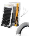 Nagaraku W Shape Eyelash Extension 3D Cluster Premade Fans Eye Lashes Faux Mink Matte Black Easy Fanning False Eyelashes Supplie