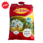 Az Zahraa Golden Sella Rice 1121 Parboiled Basmati Chawal 5KG - Diabetic Friendly Extra Long Slender Grain For Fluffy Premium Bi