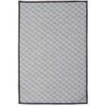Dark Grey Chunky Jacquard Rug
