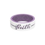 Eternal Faith Silicone Rings - White lilac 13