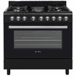 ELBA Essential 90CM 4 Gas 2 Electric Gas Oker- Black 04 96CL 727B