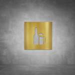 Bar Sign D02 - Brushed Brass