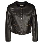 Goldair Gold Horse-bit Leatherette Jacket - Black S