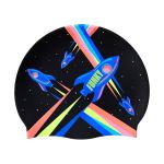 Funky Pocket Rocket Silicone Swimming Cap