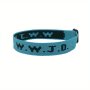 1PC Fashion Hip Hop Unisex Bracelet Letter Wwjd Jacquard Printed Wrist Strap Bracelet Winter Sports Nylon Strap Christmas Gift