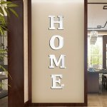 4PCS Home Mirror Wall Sticker Self-adhesive Acrylic Removable Wall Stickers Diy Art Mural Decal Home Decor Room Decor Wall Decor