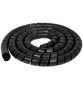 MicroWorld Spiral Wrap Black 1.8M X 20MM Flexible Cable Sleeve For Neat Wire Management