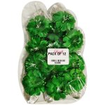 Dark Green Flowers Pack Of 12 Non Edible