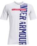 Men's Ua Vertical Signature Short Sleeve - White Md